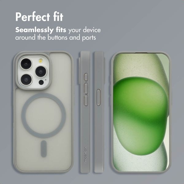 imoshion Colour Guard Back Cover with MagSafe Apple iPhone 15 Pro - Grey