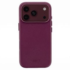 Accezz MagSafe Leather Backcover Apple iPhone 18 Pro / 17 Pro - Heath Purple