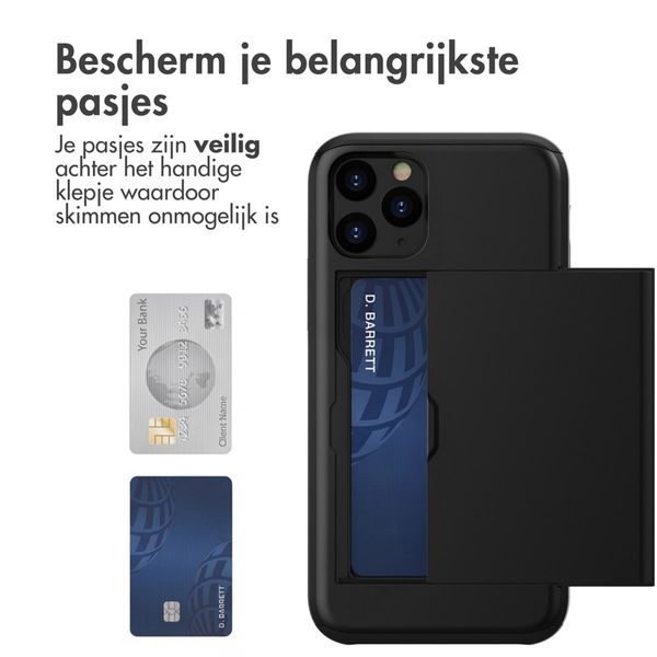 imoshion Backcover met pasjeshouder Apple iPhone 11 Pro - Zwart