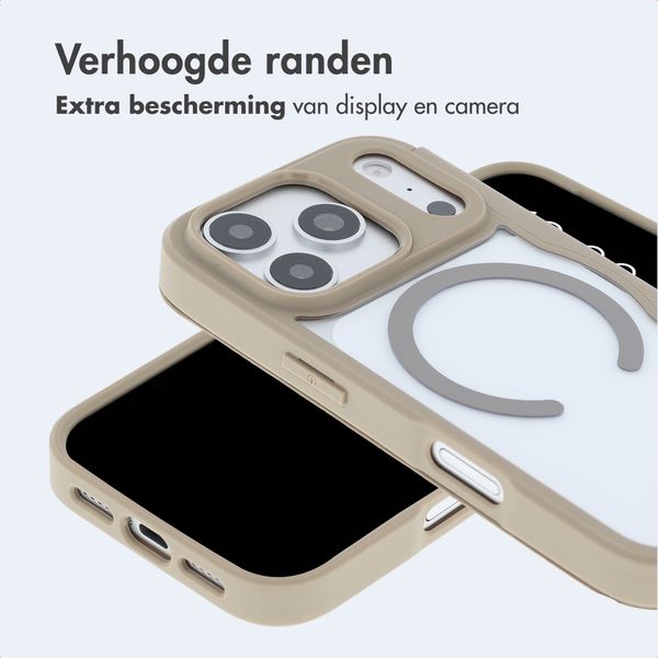 imoshion Transparante Bookcase met MagSafe Apple iPhone 18 Pro Max / 17 Pro Max - Beige