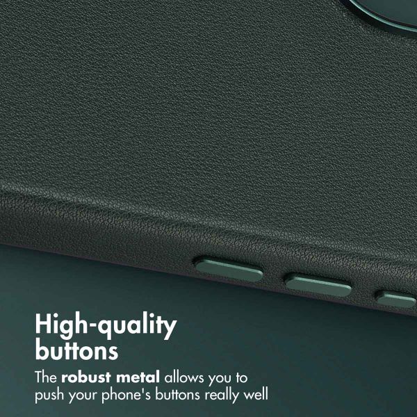 Accezz Leather Back Cover with MagSafe Apple iPhone 17 - Cedar Green