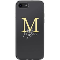 Gepersonaliseerd hoesje met letter Apple iPhone SE (2022 / 2020) / 8 / 7 - Transparant