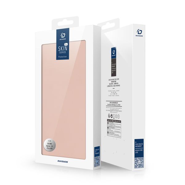 Dux Ducis Slim Softcase Bookcase Xiaomi Redmi Note 14 Pro (5G) - Rosé Goud