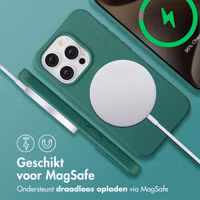 imoshion Color Backcover met afneembaar koord MagSafe Apple iPhone 15 Pro - Donkergroen