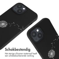 imoshion Siliconen design hoesje met koord Apple iPhone 15 - Dandelion Black