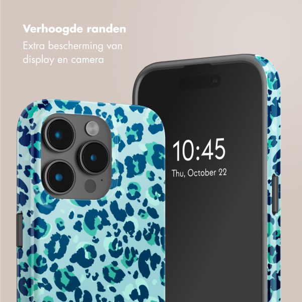 Selencia Vivid Tough Backcover met MagSafe Apple iPhone 15 Pro - Wild Spots Light Blue