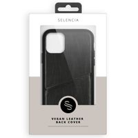 Selencia Vegan Lederen Backcover Samsung Galaxy A52(s) (5G/4G) - Zwart