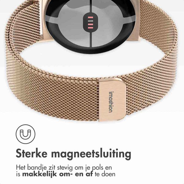 imoshion Milanees magnetisch bandje Google Pixel Watch 3 / 4 (45 mm) - Rose Gold