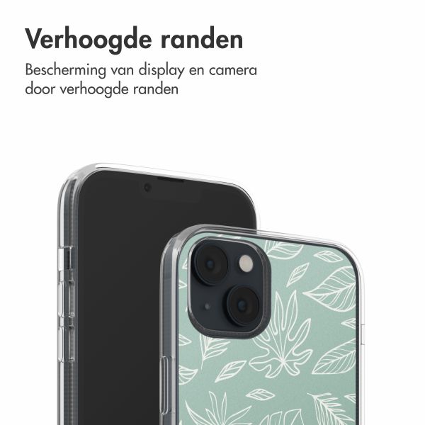 imoshion Design hoesje Apple iPhone 14 - Leaves Line-Art