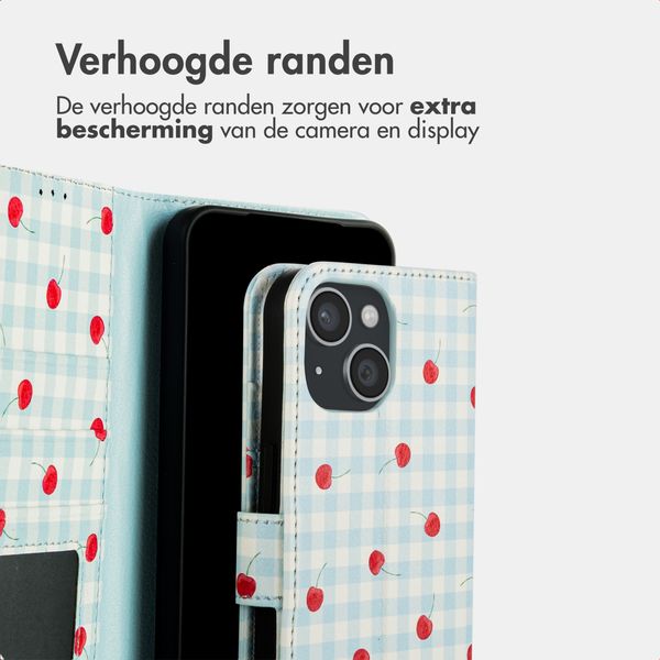 imoshion Design Bookcase Apple iPhone 13 - Cherry Check
