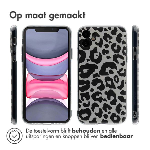 imoshion Design hoesje Apple iPhone 11 - Leopard Transparent