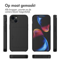 imoshion Backcover met pasjeshouder Apple iPhone 15 Plus - Zwart
