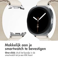 imoshion Nylon Alpine bandje Samsung Galaxy Watch 8 (40/44mm) / Classic (46mm) - Wit