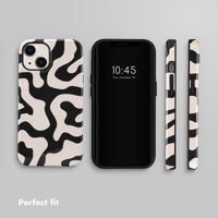 Selencia Vivid Back Cover Apple iPhone 14 - Art Wave Black