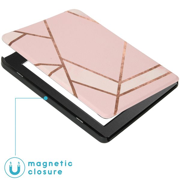 imoshion Design Slim Hard Case Bookcase Kobo Nia - Pink Graphic
