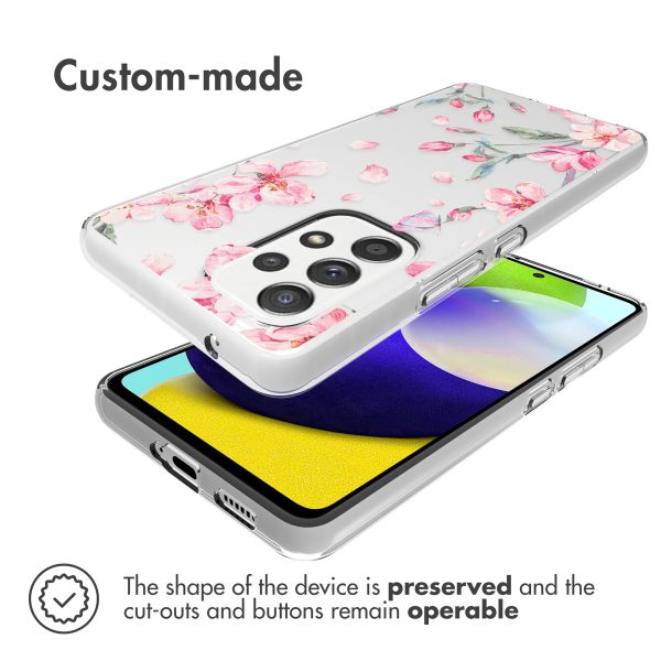 imoshion Design hoesje Samsung Galaxy A53 - Bloem - Roze