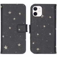 imoshion Design Softcase Bookcase Apple iPhone 12 Mini - Stars Gold