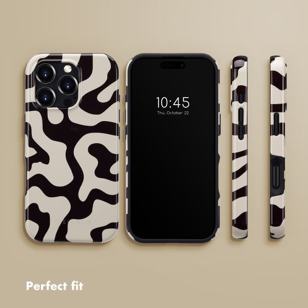 Selencia Vivid Back Cover with MagSafe Apple iPhone 16 Pro - Art Wave Black