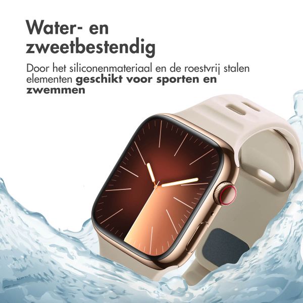 imoshion Active Sport siliconenbandje Apple Watch Series 1 t/m 10 / SE / Ultra (2) (44/45/46/49 mm) - Starlight