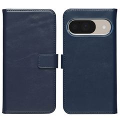 Selencia Genuine Leather Book Case Google Pixel 10 / 10 Pro - Blue