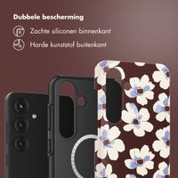 Selencia Vivid Backcover met MagSafe Samsung Galaxy S25 - Choco Flower Pop