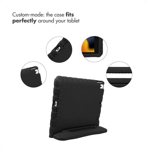 imoshion Kids-Proof Back Cover with Handle Apple iPad 9 (2021) 10.2 inch / iPad 8 (2020) 10.2 inch / iPad 7 (2019) 10.2 inch - Black