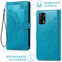 imoshion Mandala Bookcase Oppo A74 (4G) - Turquoise