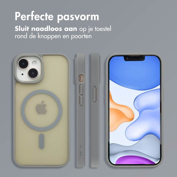 imoshion Color Guard Backcover met MagSafe iPhone 15 - Grijs