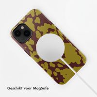 Selencia Vivid Backcover met MagSafe Apple iPhone 14 - Moo'd Olive Dust