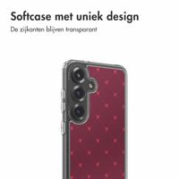 imoshion Design hoesje Samsung Galaxy S25 - Crush Check Coral Dust