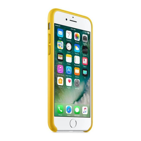 Apple Leather Backcover Apple iPhone SE (2022 / 2020) / 8 / 7 - Sunflower