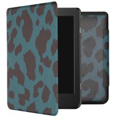 imoshion Design Slim Hard Case Bookcase Tolino Page 2 - Green Leopard