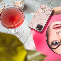 imoshion Design hoesje OnePlus Nord 2 - Grafisch Koper / Roze