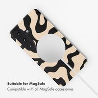 Selencia Vivid Back Cover with MagSafe Samsung Galaxy S26 - Art Wave Black
