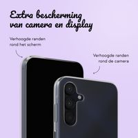 Gepersonaliseerd hoesje met sierlijk hartje Samsung Galaxy A15 - Transparant