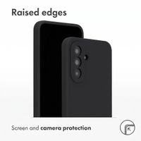 Accezz Liquid Silicone Back Cover Samsung Galaxy A37 (5G) - Black