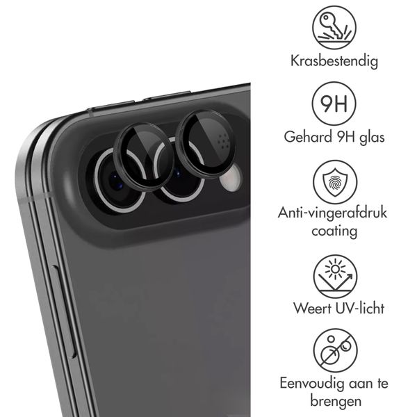 imoshion Camera Protector Glas 2 Pack Apple iPhone Duo - Zwart