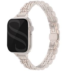 Selencia Slim Steel Jubilee Inspired Link Band Apple Watch | 38/40/41/42 mm - Starlight