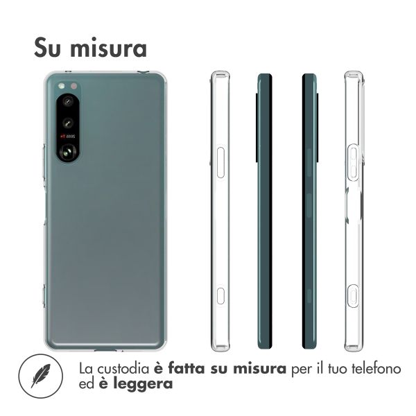 Accezz Clear Backcover Sony Xperia 5 IV - Transparant