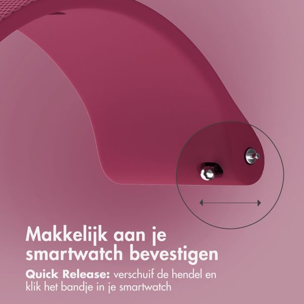 imoshion Siliconen sportbandje met gesp - Universeel 22 mm aansluiting - Fuchsia