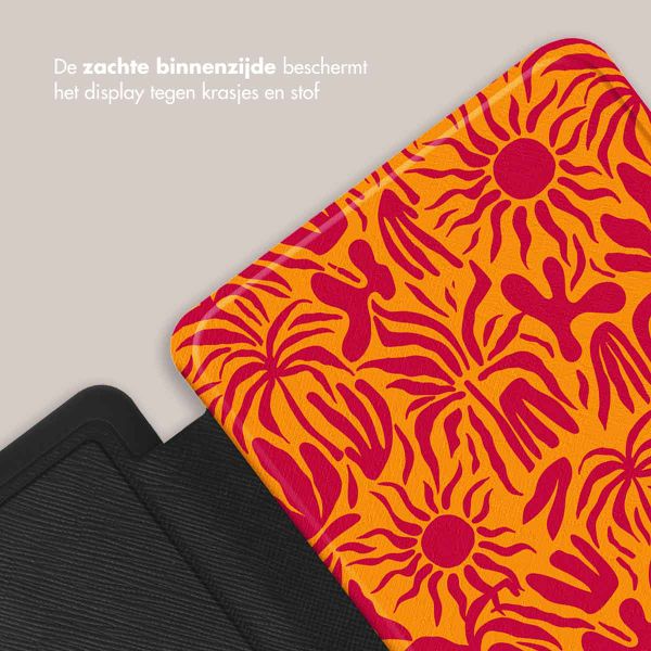 Selencia Vivid Bookcase Kobo Clara Colour / Clara BW - Tropical Vibes Apricot