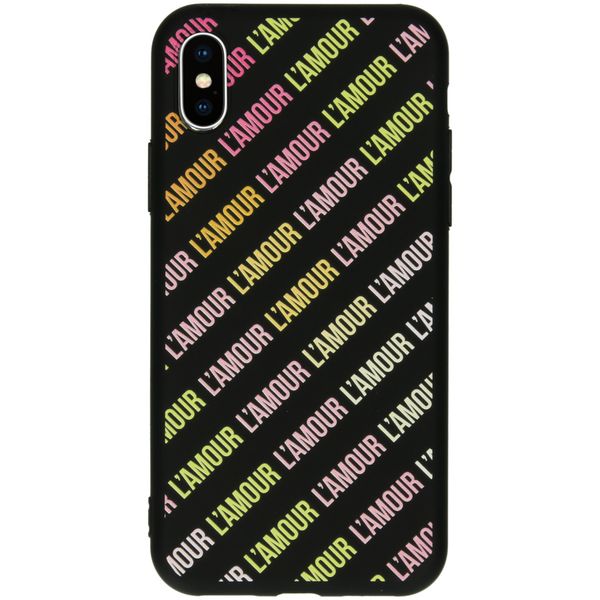My Jewellery Design Backcover iPhone Xs / X - L'amour Black
