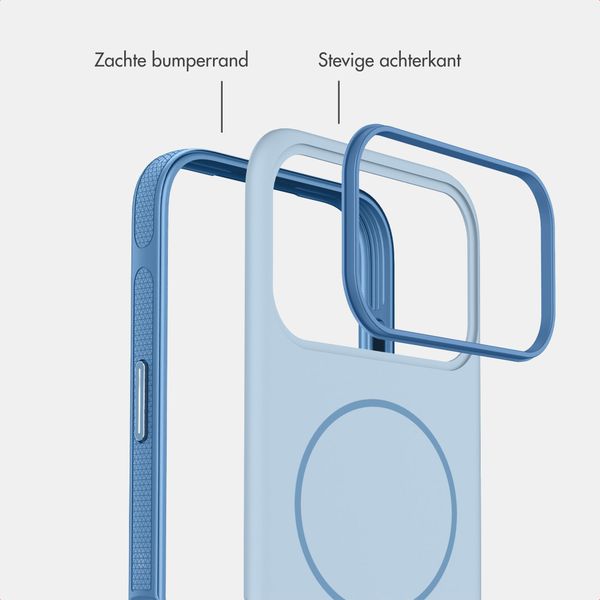 imoshion Color Backcover met Thin MagSafe Ring Apple iPhone 18 Pro Max / 17 Pro Max - Lichtblauw