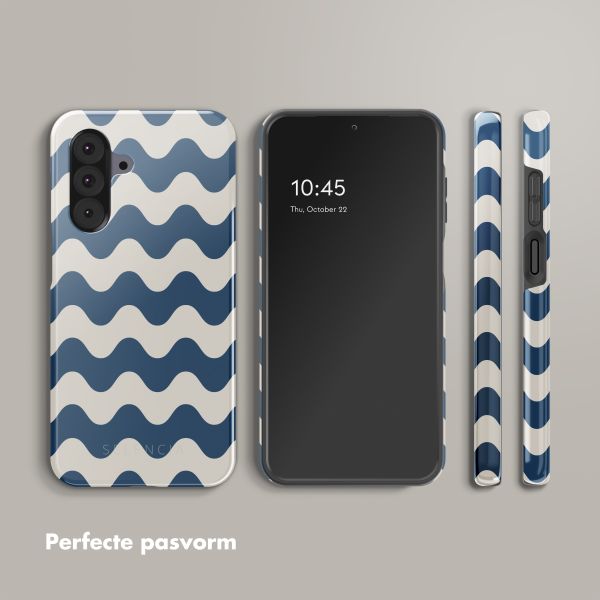 Selencia Vivid Backcover Samsung Galaxy A26 - Wave Vibes Classic Blue