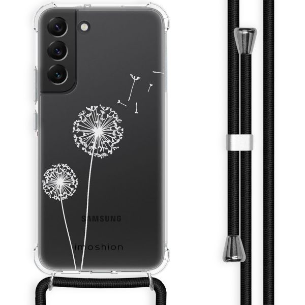 imoshion Design hoesje met koord Samsung Galaxy S22 Plus - Paardenbloem - Wit