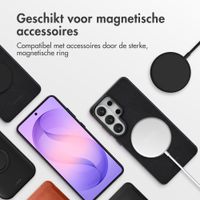 Accezz MagSafe Leather Backcover Samsung Galaxy S26 Ultra - Onyx Black