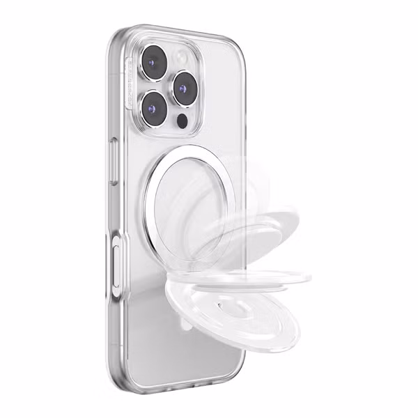 PopSockets PopGrip MagSafe Kick-Out & Stand - Glossy White