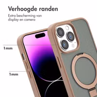 Accezz Ring Stand Backcover met MagSafe Apple iPhone 14 Pro Max - Bruin