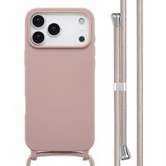 imoshion Silicone Case with Strap Apple iPhone 17 Pro Max - Sand Pink