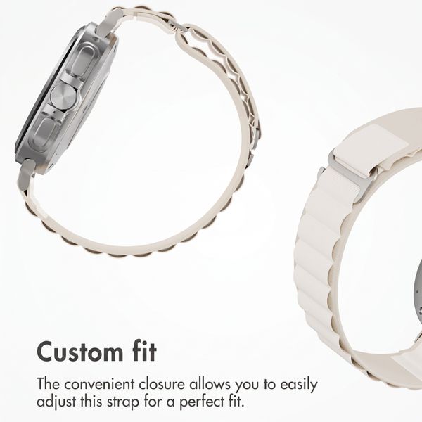 Accezz Nylon Alpine bandje Samsung Galaxy Watch Ultra 2 (2026) / Ultra (2024/2025) - Sterrenlicht